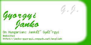 gyorgyi janko business card